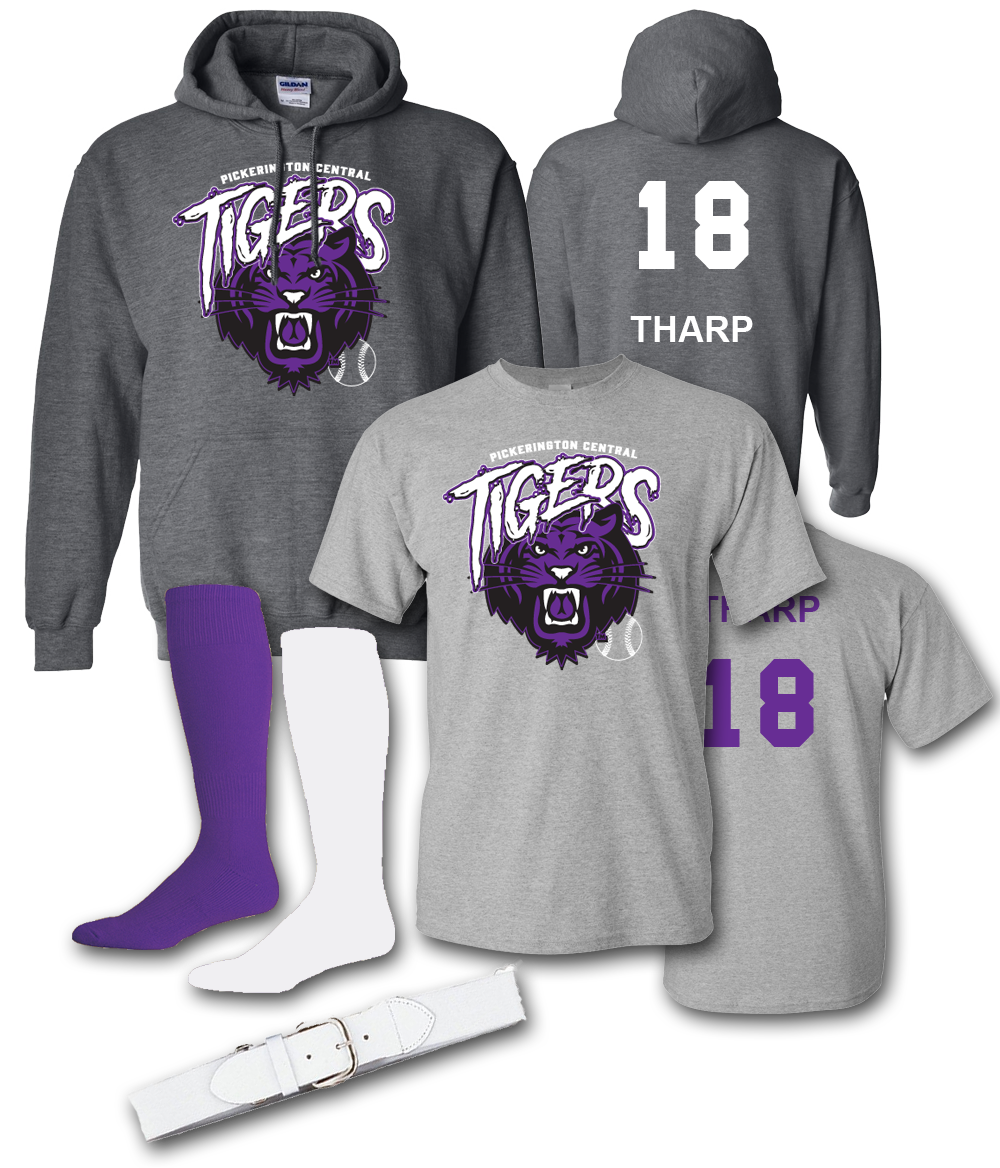 PHSC TIGERS 2019 PRACTICE PACK Apparel Lineup