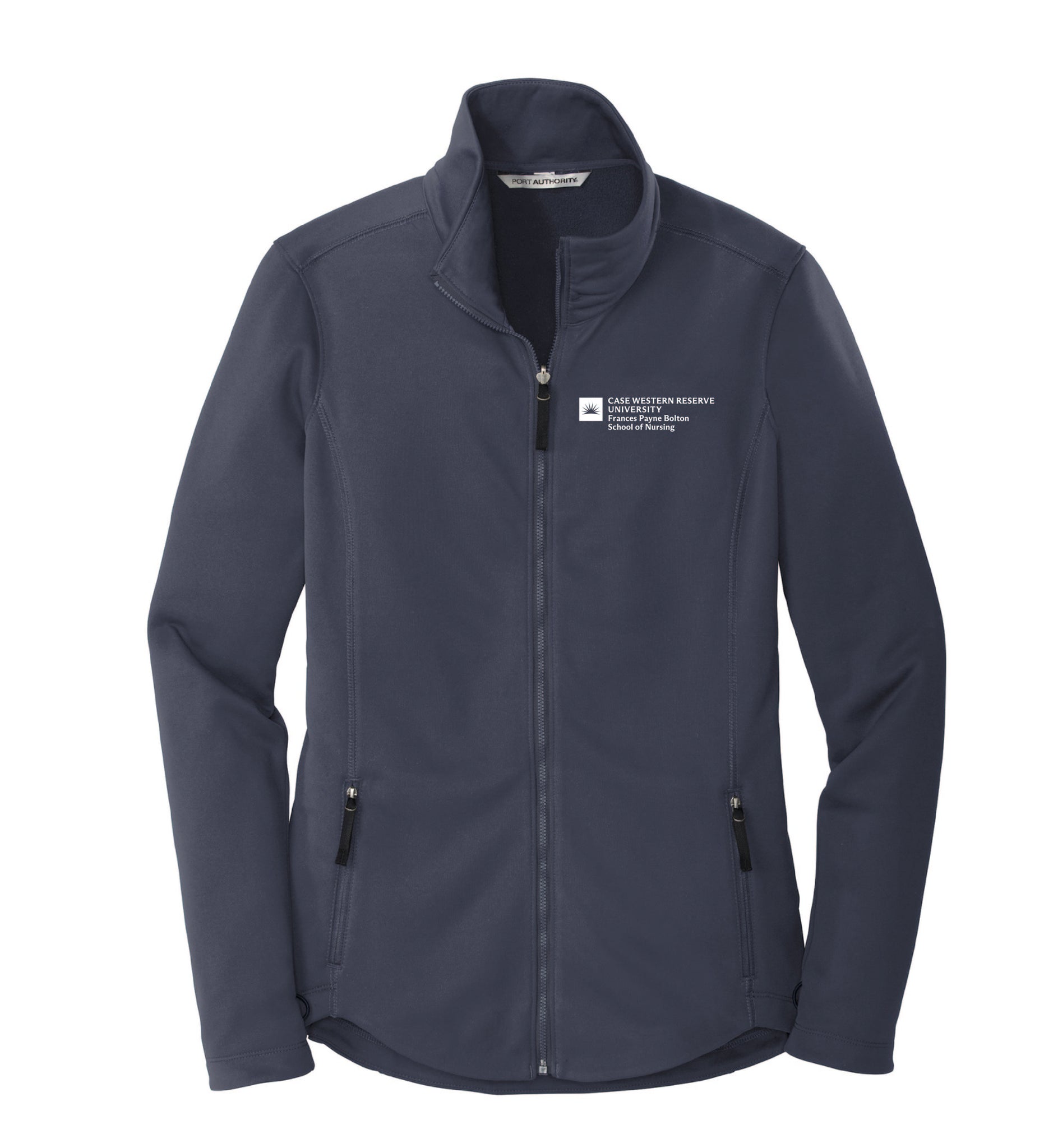 Unisex/Ladies Smooth Fleece Navy Jacket