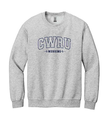 Classic Fit Unisex Cotton Crewneck Sweatshirt Ash Grey