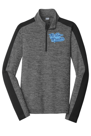 Unisex/Ladies Quarter Zip Performance Pullover