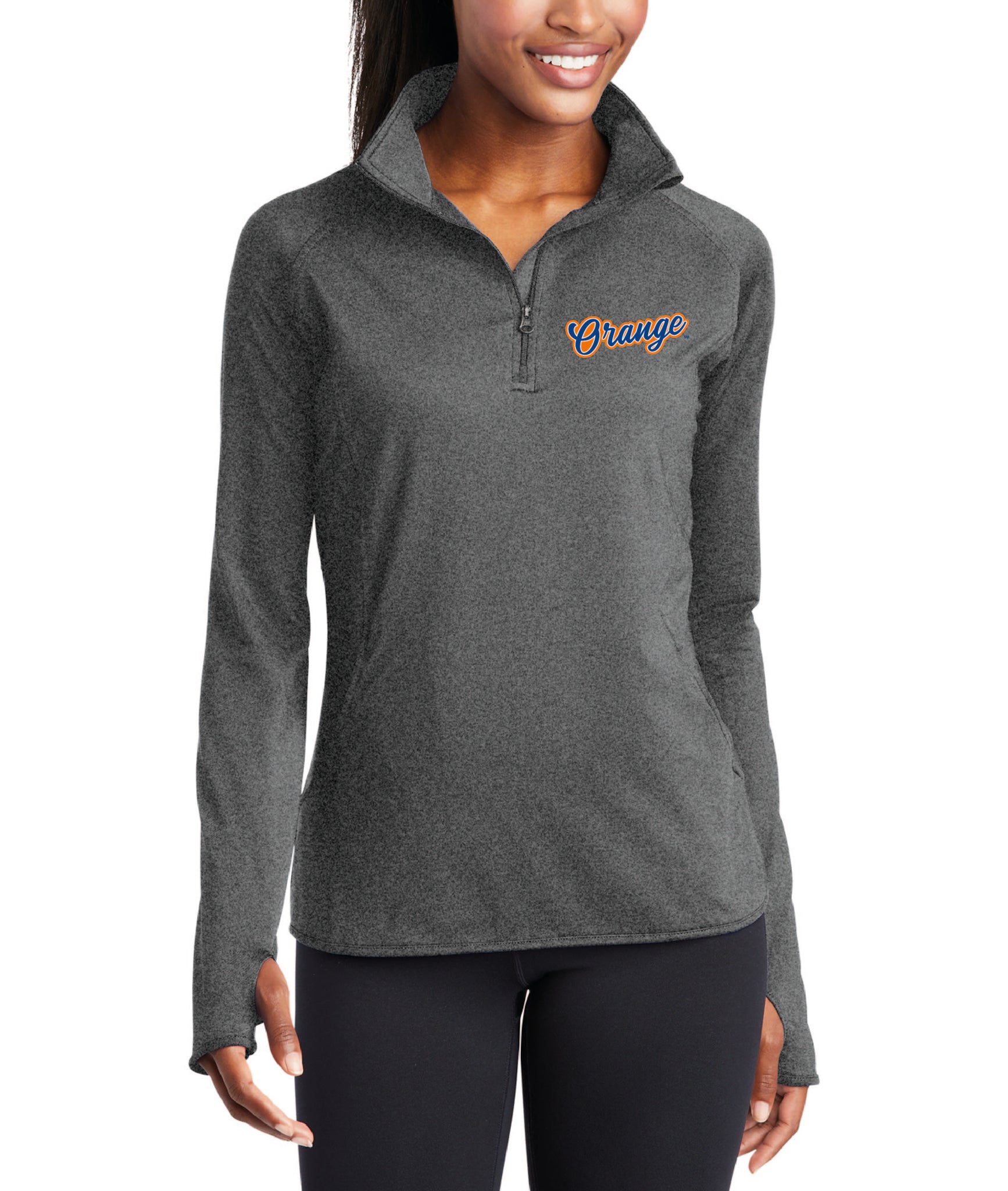 Unisex/Ladies Quart Zip Performance Pullover