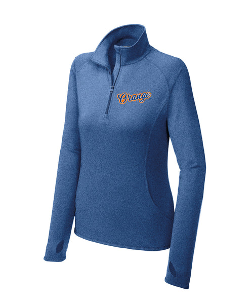 Unisex/Ladies Quart Zip Performance Pullover
