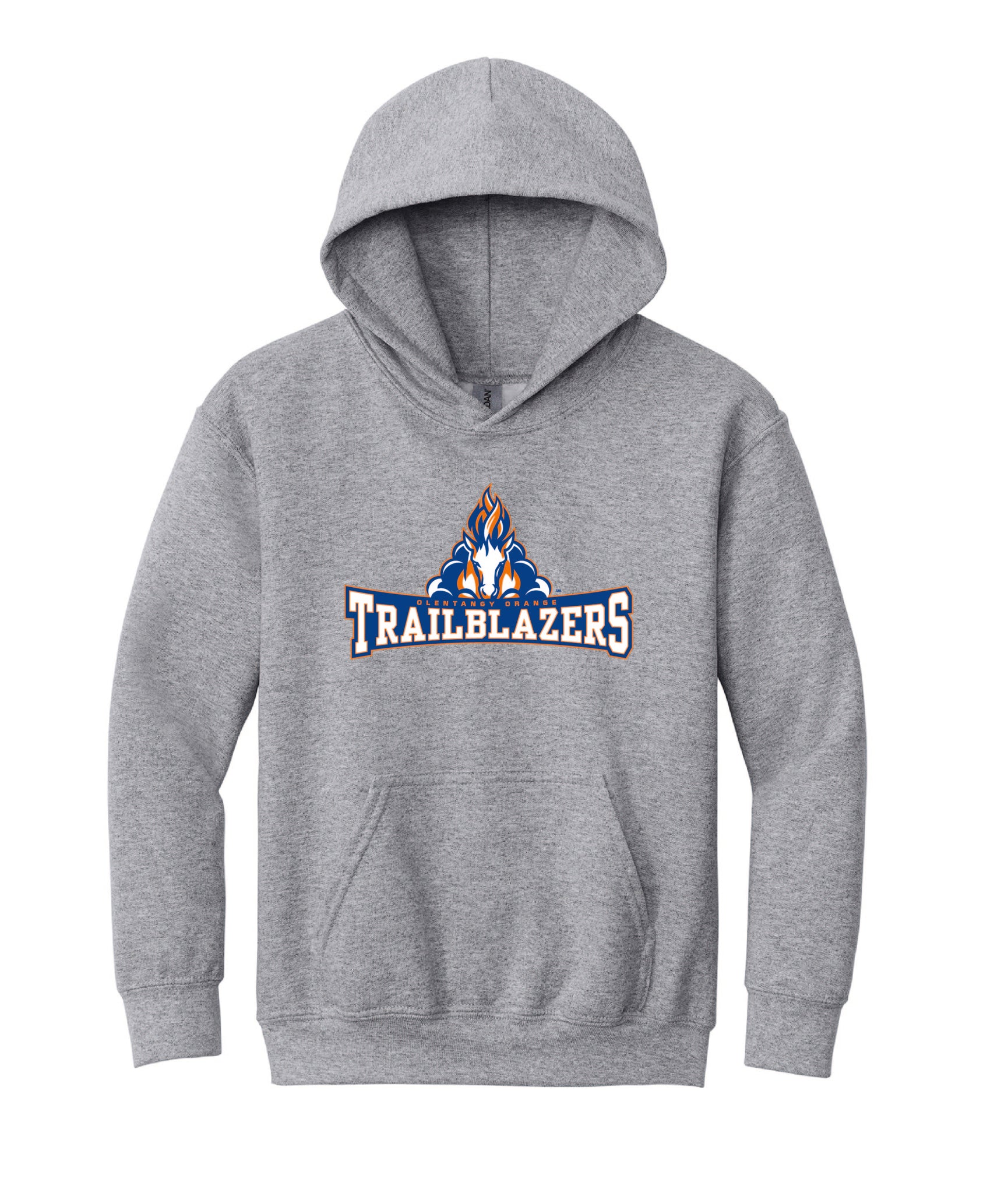 Classic Fit Cotton Hoodie Sweatshirt Grey