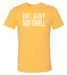 Eat Sleep Softball T-Shirt (more colors available)