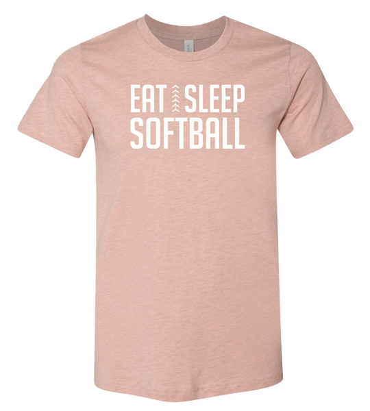 Eat Sleep Softball T-Shirt (more colors available)