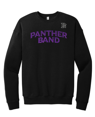 PURPLE GLITTER Soft Sponge Fleece Crewneck Sweatshirt