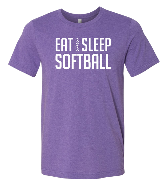 Eat Sleep Softball T-Shirt (more colors available)