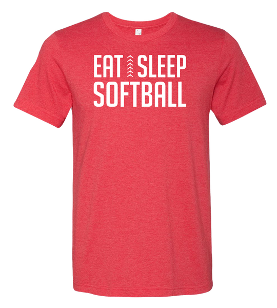 Eat Sleep Softball T-Shirt (more colors available)