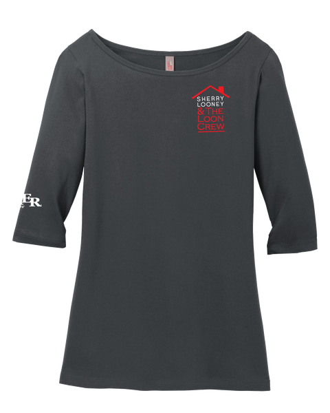 Women's Scoop Neck Quarter Sleeve