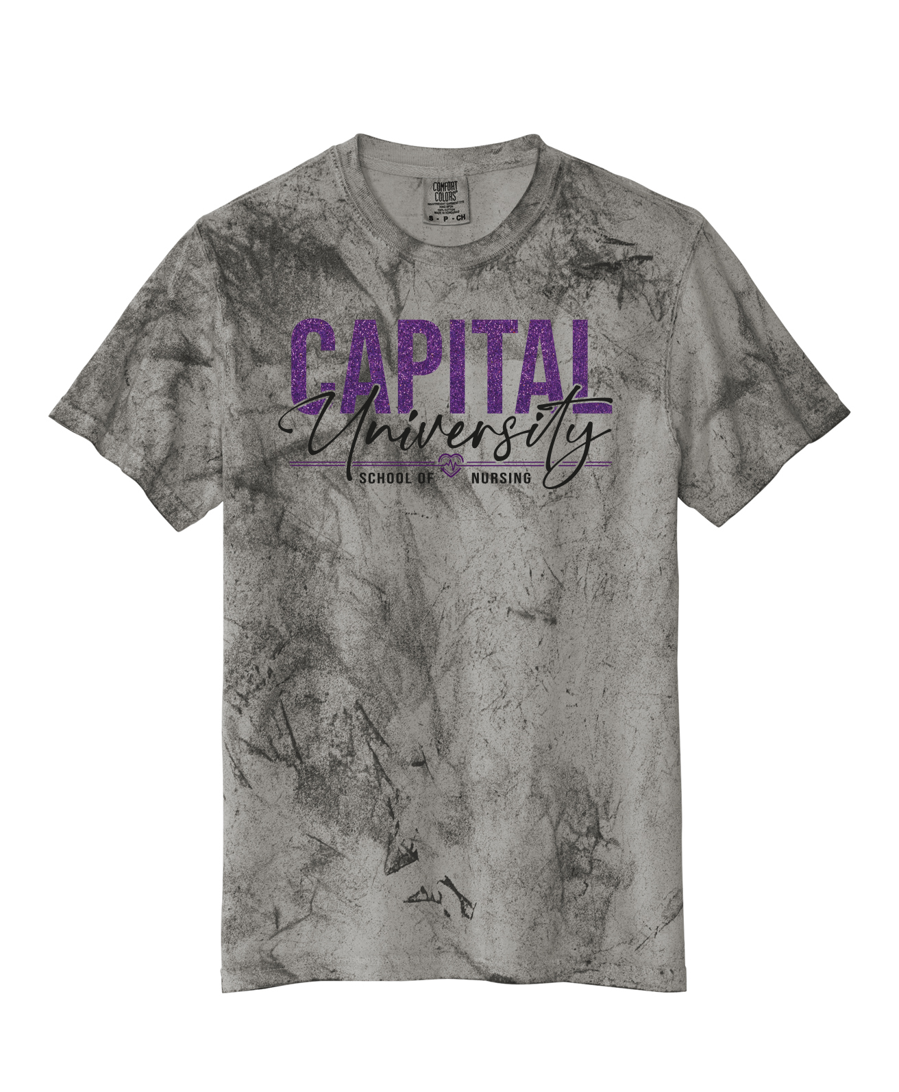 PURPLE GLITTER Classic Fit Tshirt