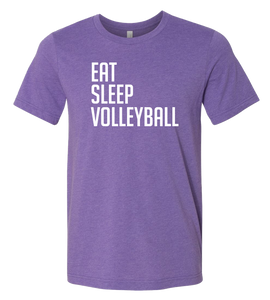 Eat Sleep Volleyball T-Shirt  (more colors available)