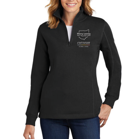 Ladies Long Sleeve Quarter Zip