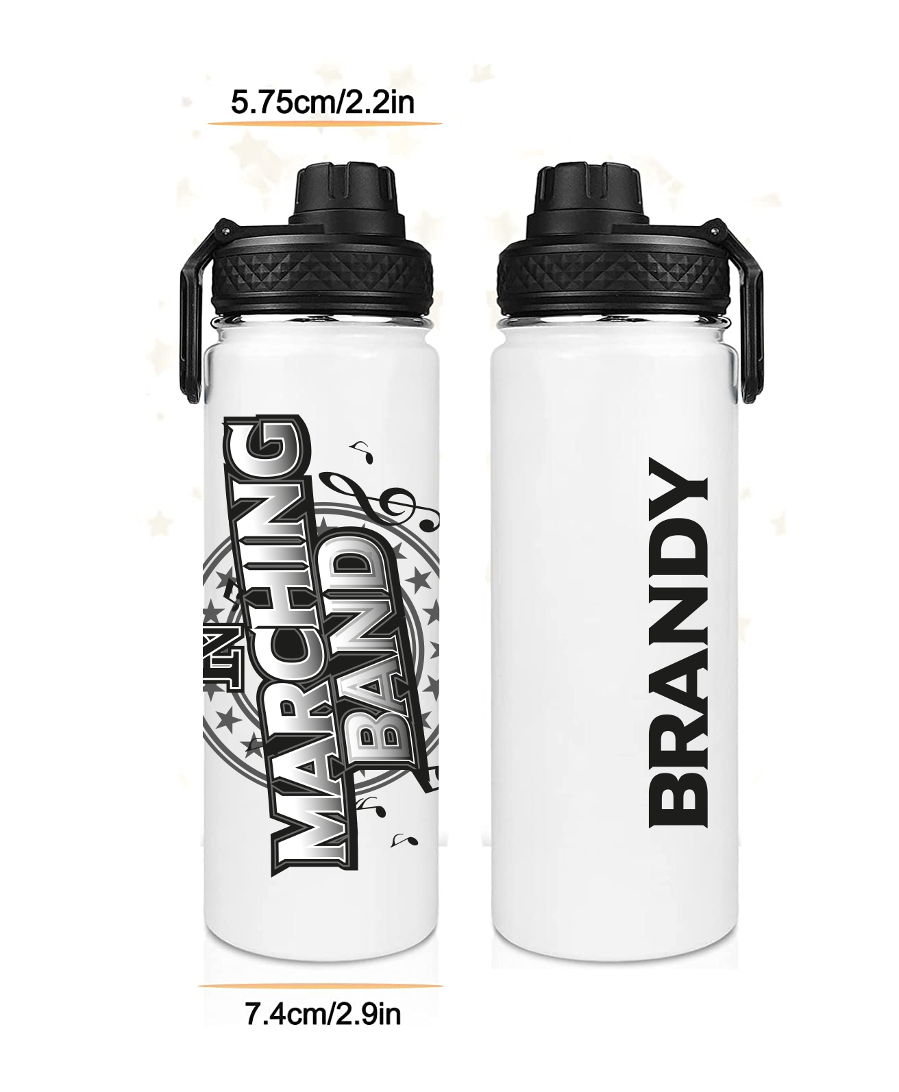 CUSTOM 22 oz water bottle