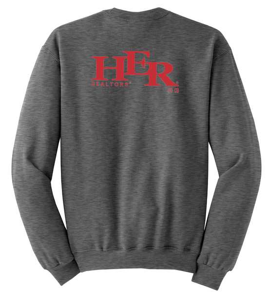 Black Heather Crewneck Sweatshirt