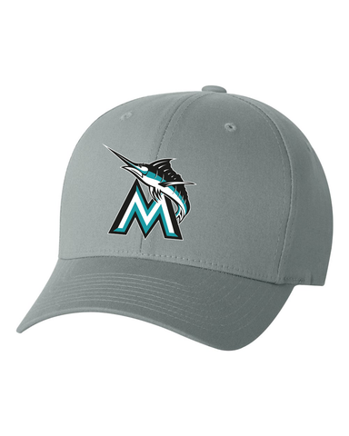 Grey Flexfit Hat - Embroidered