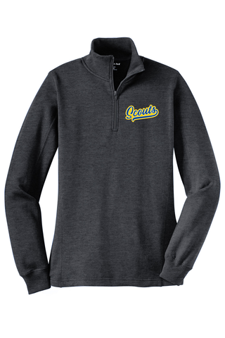 Ladies Quarter Zip Sweatshirt